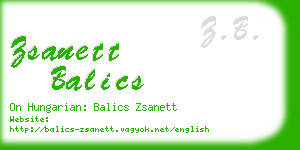 zsanett balics business card